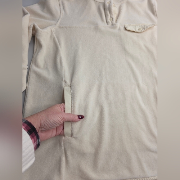 32 Degrees M Midweight Snap Arctic Fleece White Winter Cozy Soft Holiday Cd-2651 - Picture 12 of 16